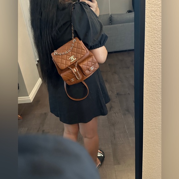 ❌ SOLD ❌ CHANEL 23A DUMA BACKPACK LIGHT BROWN CALFSKIN - Picture 11 of 12
